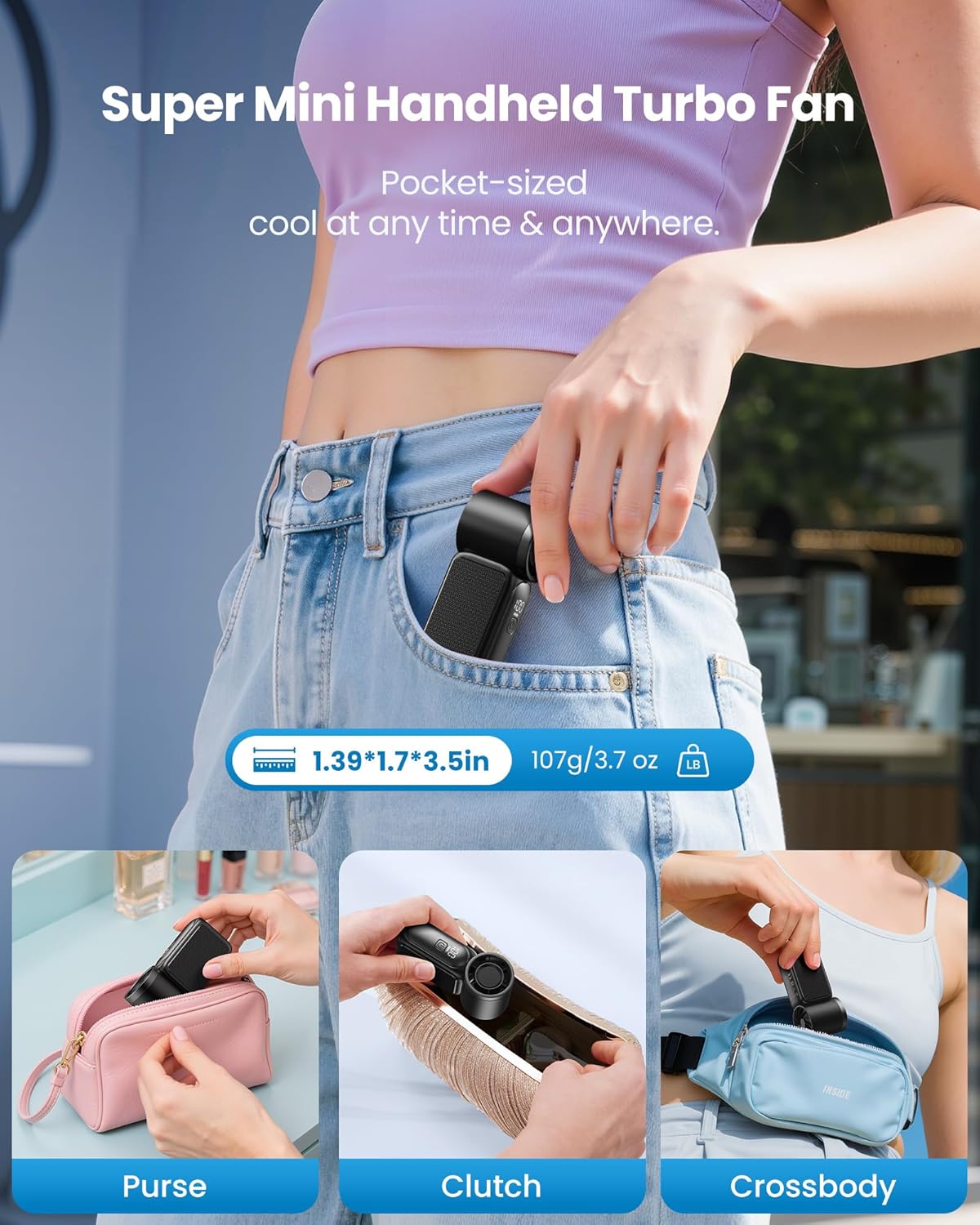 Pocket Breeze Portable Mini Fan