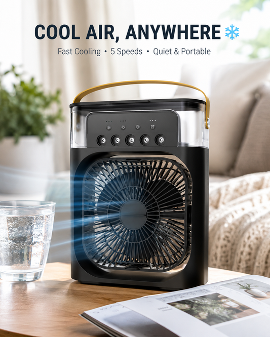 CoolBreeze Compact Desk Fan