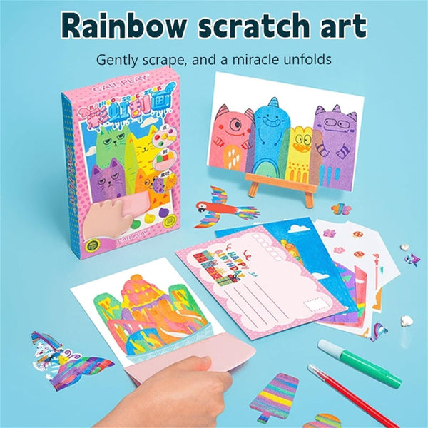 Rainbow Scratch Art Set