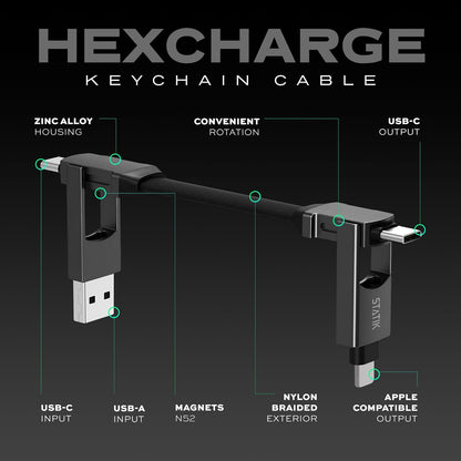HexCharge Keychain Cable