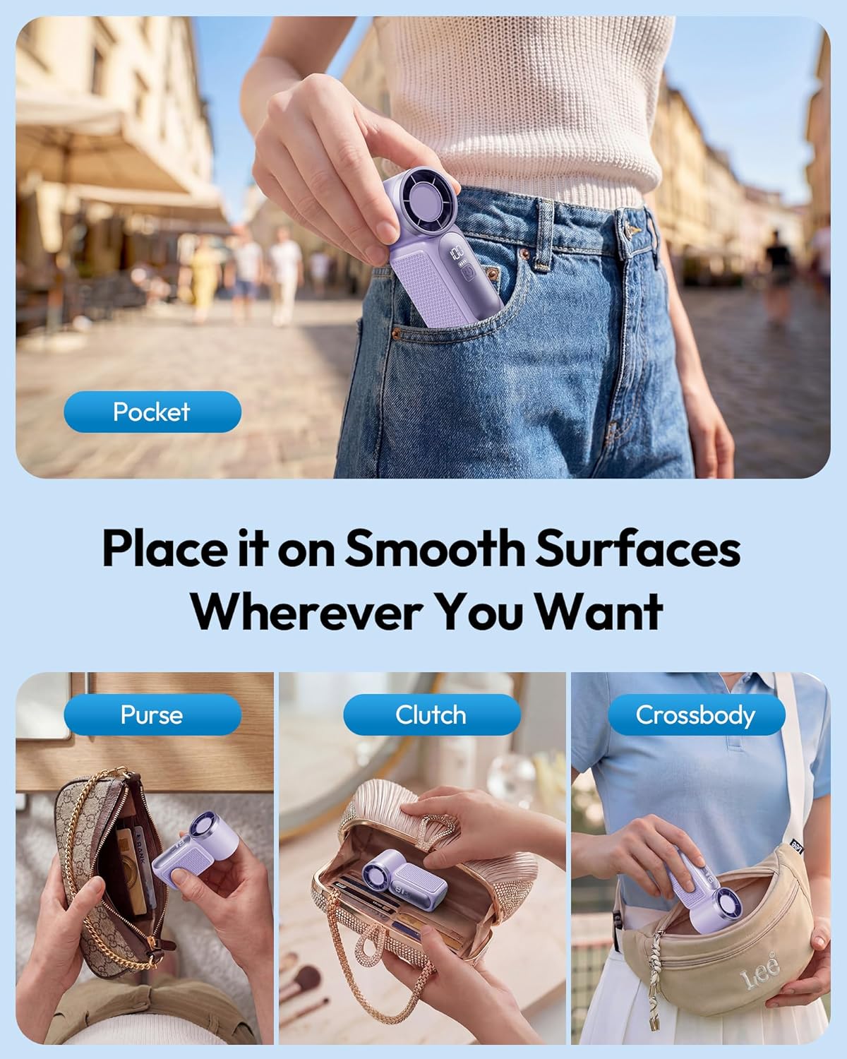 Pocket Breeze Portable Mini Fan