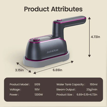 PocketPro Compact Travel Steamer Iron