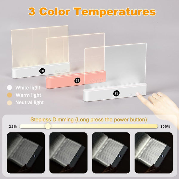 Clear LED Rechargeable Book Light