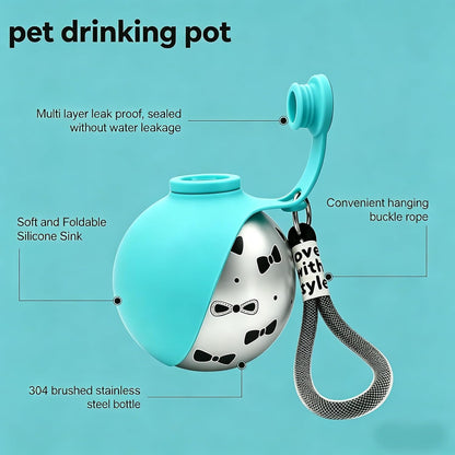 Pocket Paws Travel Water Bottle